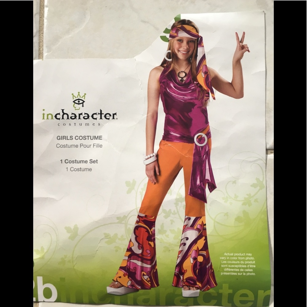 Peace & Love Hippie Costume size 8-10